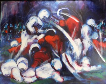 George Bellows 20x16 CANVAS ART fighting antique sports decor BOXING Boxers