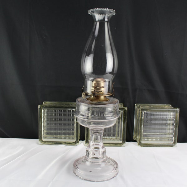 White Flame Oil Lamp Etsy