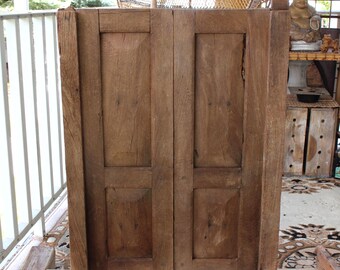 Antique 19th Century- Swinging Saloon Doors in Original Frame Architectural Salvage