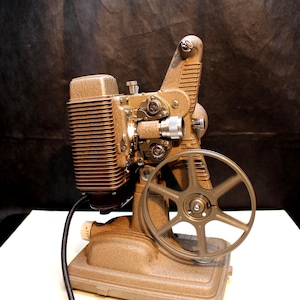 Revere Camera Co Model 85 8mm Movie Projector w Case Cord Reel-Works!