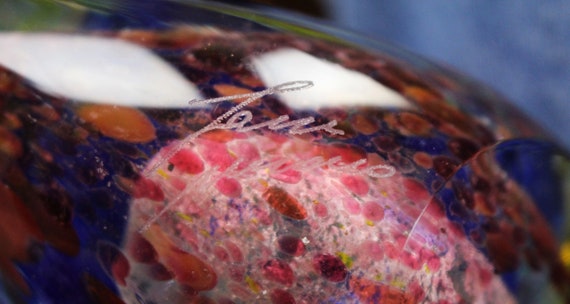 ムラーノガラスの置物 白鳥/鳥 - ゼインシルバーフレックス - サイン