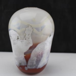 Art Glass Vase-Studio Art Glass Handblown Bud Vase-Collectible Interior Home Decor