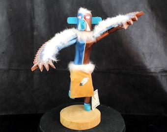Authentic Navajo Signed Kachina Doll | "Water Bird" by A. Willie | Enrolled Navajo Census # Registered