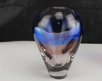 ボヘミアン チェコ アート ガラス花瓶 ウラジミール ミカ作