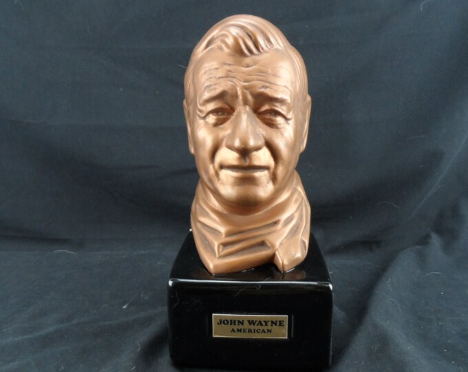 Vintage John Wayne Bust Whiskey Decanter Bourbon Whiskey Bottle Etsy