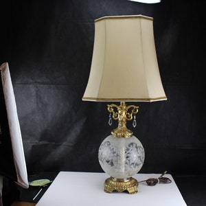 Falkenstein Table Lamp W/Nemo Glass Fount 1974-Interior Home Lighting Decor