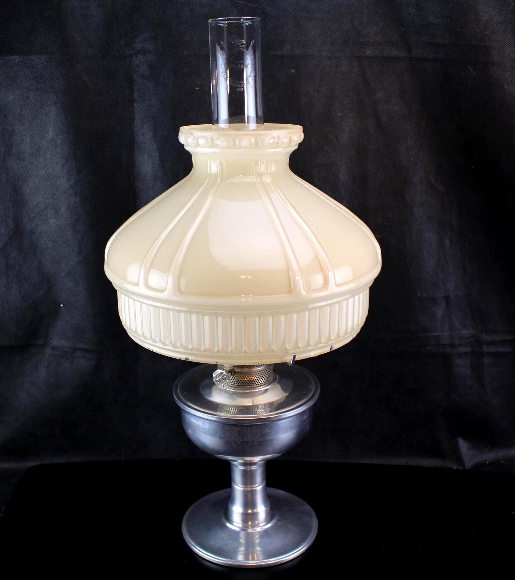 Vintage Aladdin Model C Indbras Aluminum Oil Lamp Complete Working