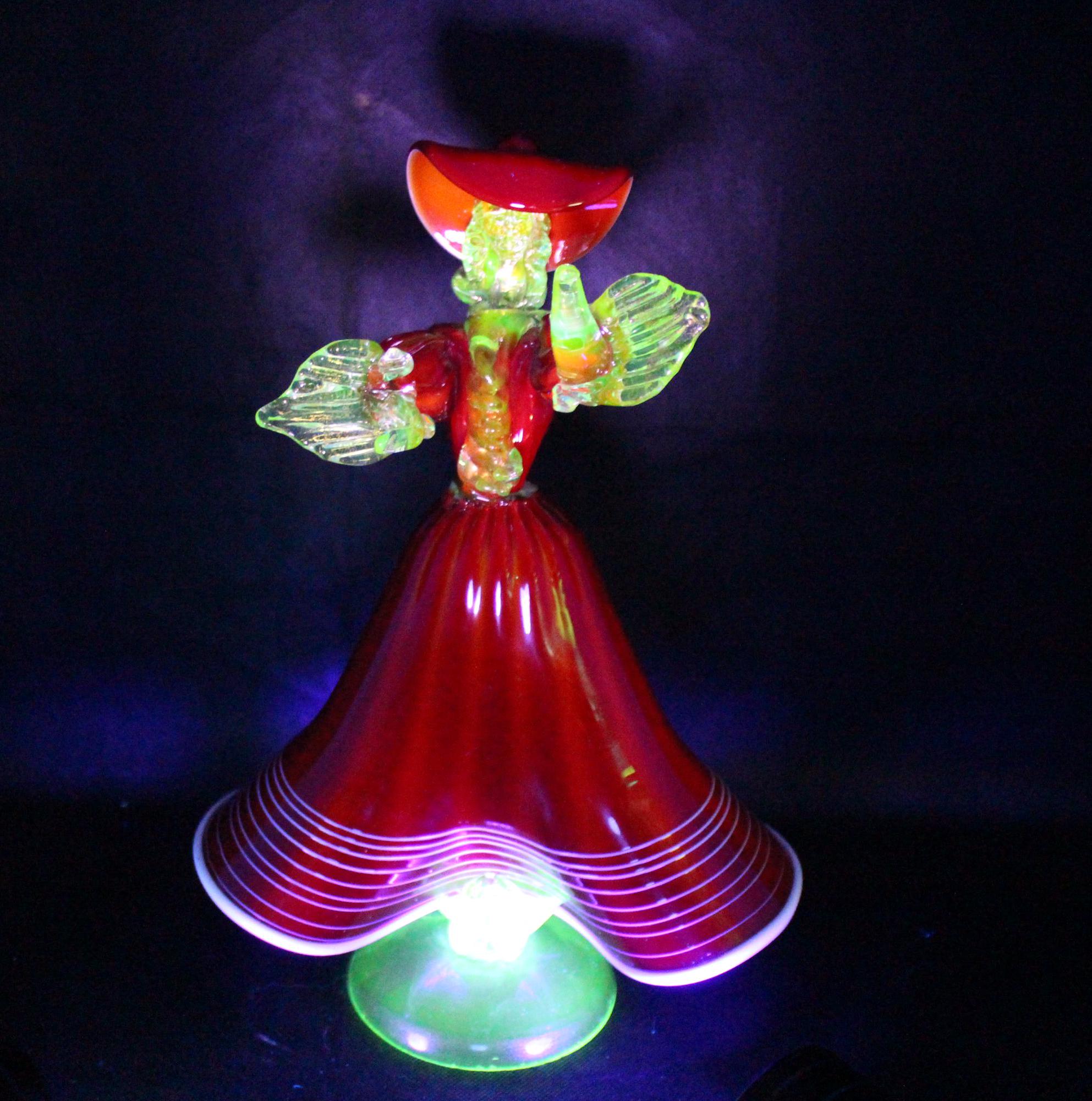 MURANO Formia ムラノ アート ガラス フィギュリン 女性像 MURANO Formia ムラノ アート ガラス フィギュリン 女性像