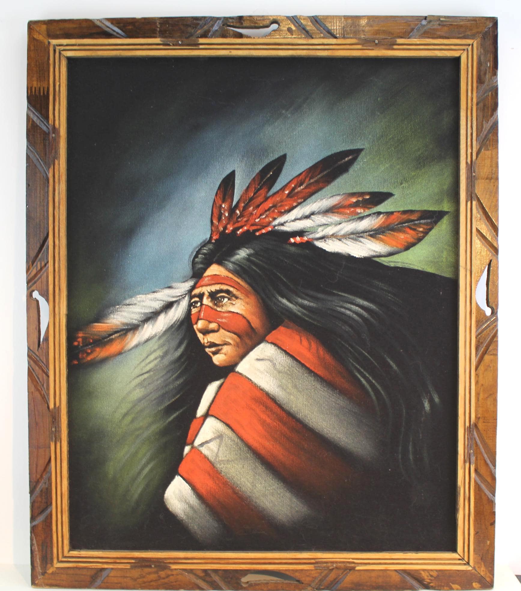 Native America Velvet Painting - Etsy