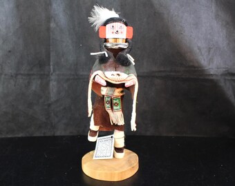 Authentic Navajo Signed Kachina Doll | "Smiling Grandmother" by P. Begay | Enrolled Navajo Census # Registered