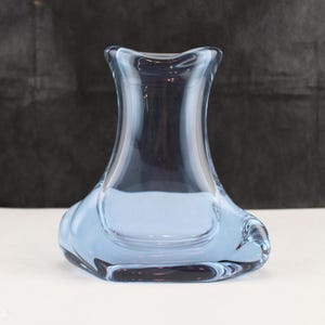 Czech Neodymium Alexandrite Glass Vase Zelezny Brod Art Glass Purple-Blue Home Decor