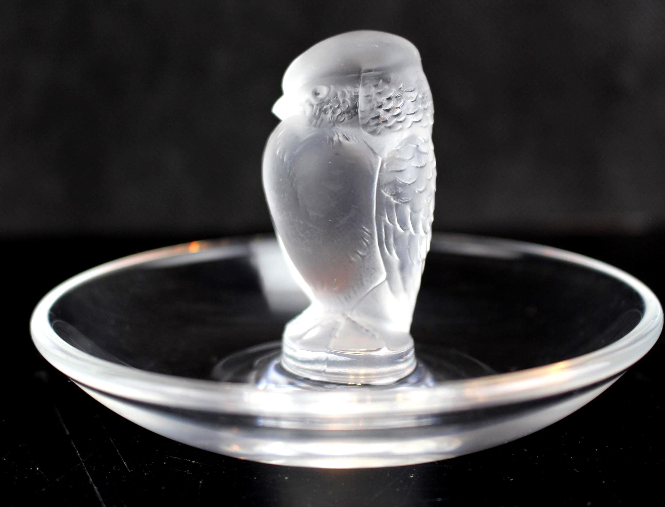 ○激レア LALIQUE Mésanges ラリック クリスタル テーブルランプ ○激レア LALIQUE Mésanges ラリック クリスタル テーブルランプ