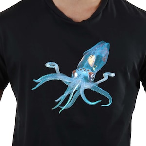 Squid Photo Mens Graphic T shirt, Gifts for men