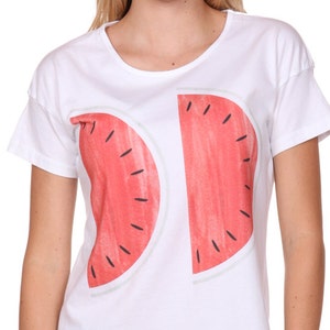 Scheiben Wassermelone - Damen T-Shirt, T-Shirt