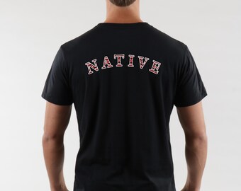 Supima Cotton Crew Neck T-Shirt – Native Graphic - Soft, Breathable, Athletic Fit