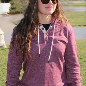 Pullover Hoodie – Soft Lightweight Cotton Blend image 2