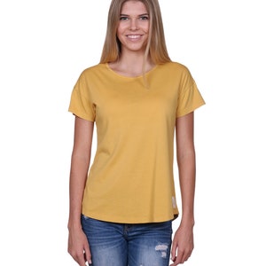 Women&#39;s Yellow T-shirt | Our Seashell Style Cut