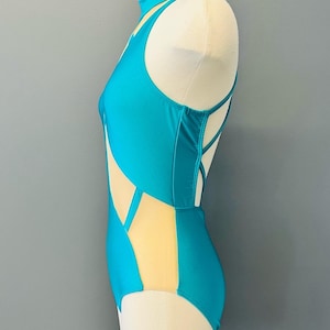 Adult High-Neck Leotard With Open Back - Cheer