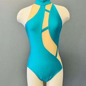 Open back leotard