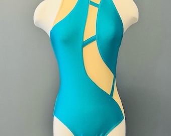 Open back leotard