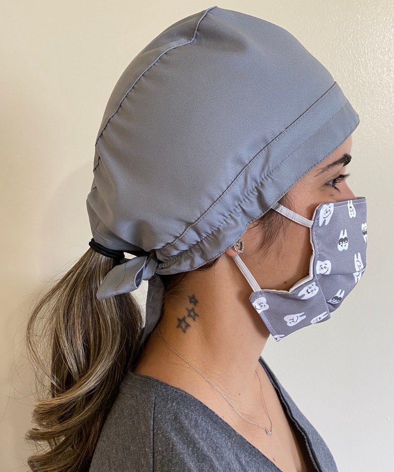 Gray Unisex Hair Cap Etsy