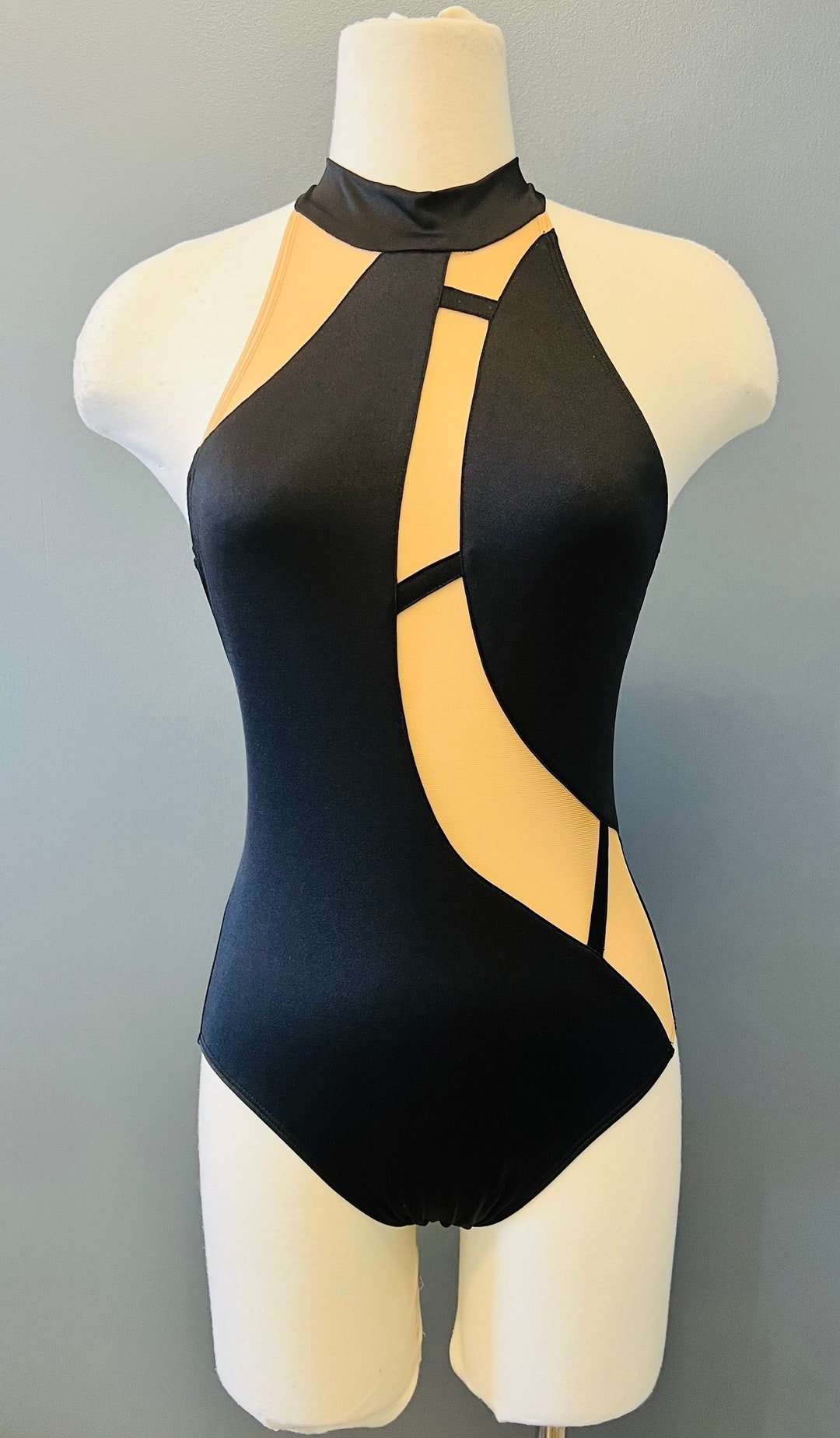 Solid Lycra LS Leotard Open Back main image 0