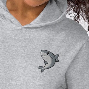 Kawaii Fluffy Shark Hoodie - Dive into Cozy Cute - Youeni