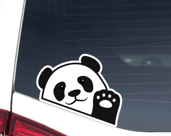 Sleeping Panda Bear Animal decal vinyl sticker wall window vehicle display