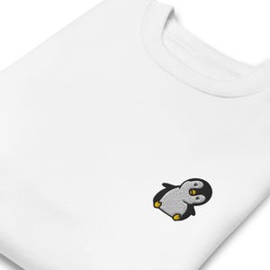 Embroidered Penguin Sweatshirt / Embroidery Funny Cute Penguin Sweater / Gift Husband Wife Mom Dad Women Men Youth Girl Boy