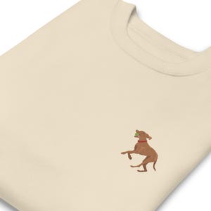 Embroidered Vizsla Unisex Sweatshirt / Embroidery Hungarian Vizsla Dog Sweater / Gift Husband Wife Mom Dad / Women Men Youth Girl Boy