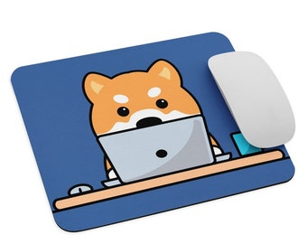 Kawaii Shiba Inu Mouse Pad, Funny Laptop Accessories