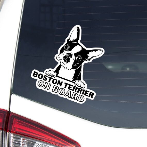 Boston University Terriers BU Vinyl Decal Sticker Set - Officially Licensed, 4 Inch