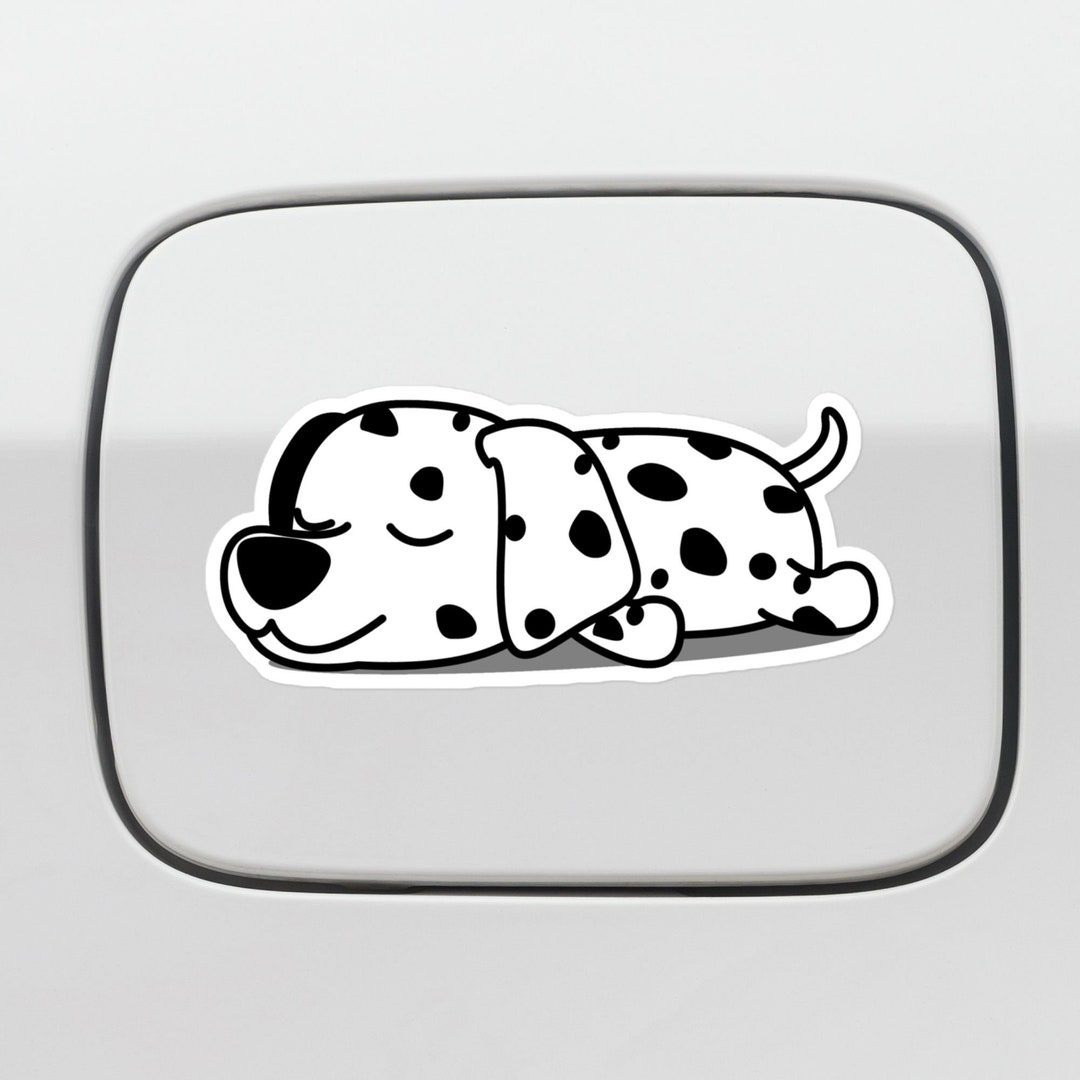 Lazy Dalmatian Car Decal / Sleeping Dalmatian Car Sticker / Etsy