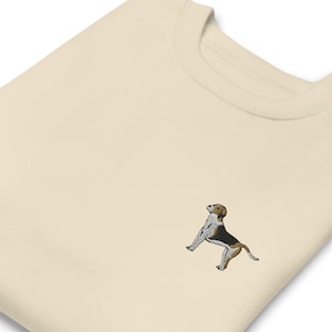 Embroidered Foxhound Unisex Sweatshirt / Embroidery English Foxhound Dog Sweater / Gift Husband Wife Mom Dad / Women Men Youth Girl Boy