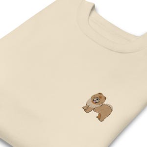 Embroidered Chow Chow Unisex Sweatshirt / Embroidery Cute Fawn Chow Chow Dod Sweater / Gift Husband Wife Mom Dad / Women Men Youth Girl Boy