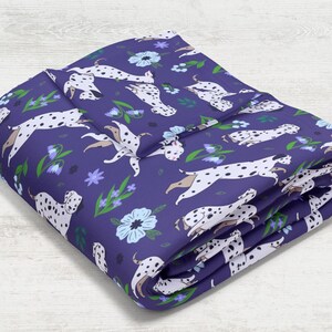 Dalmatian Throw Blanket  / Baby Minky Fleece Blanket / Soft Silk Fabric / Dalmatian Velveteen Plush Blanket / Mom Gift / Dog Puppy Gift