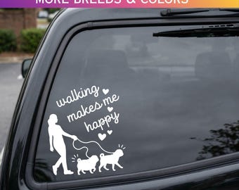 Dog Mom Gift Sticker | Car Decals For Women | Custom Dogs Silhouette For Her