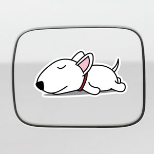 Custom Bullterrier Car Decal Sticker /  Personalized Bull Terrier Mom / On Board Vinyl Waterptroof Bumper Window /  I Love My Bull Terrier