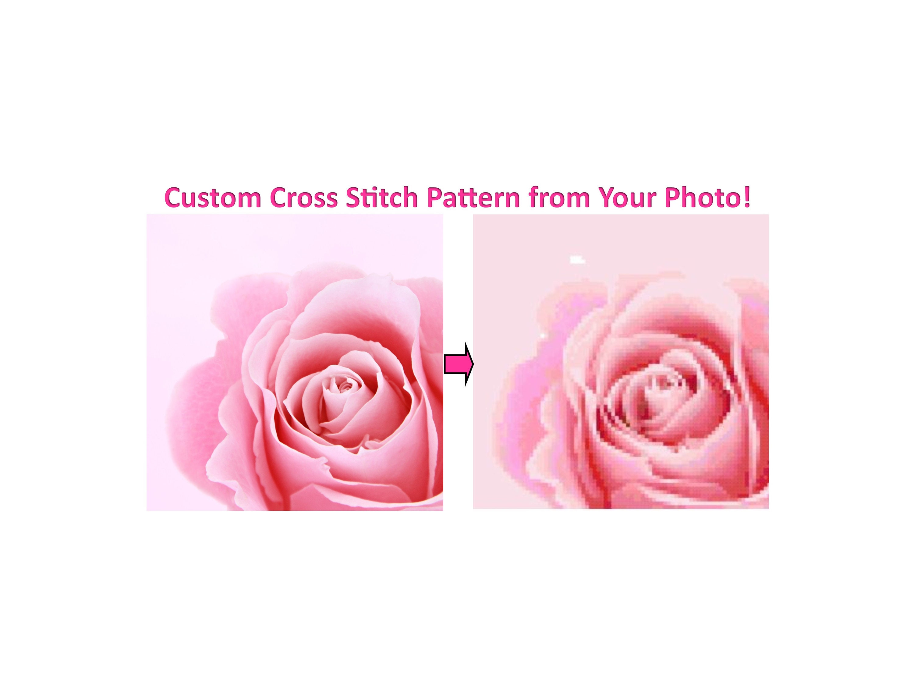 Custom Cross Stitch Pattern From Your Photo - Convert Photo to Cross ...