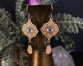 Third Eye earrings in Wal...