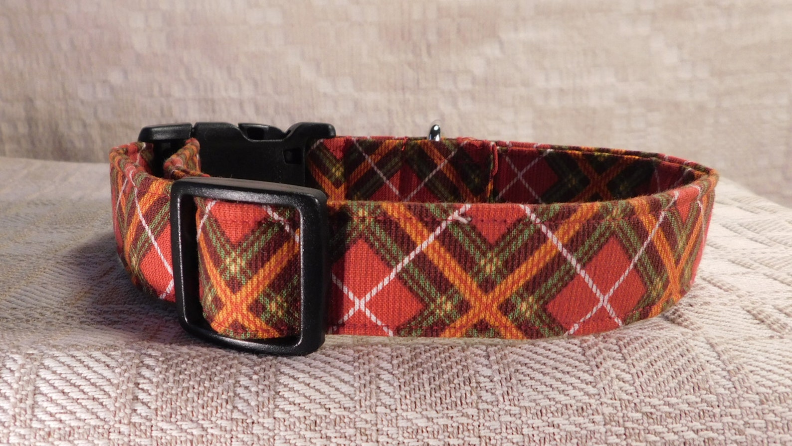Tartan Dog Collar / Red Plaid Dog Collar /scottie Dog Collar / Etsy UK