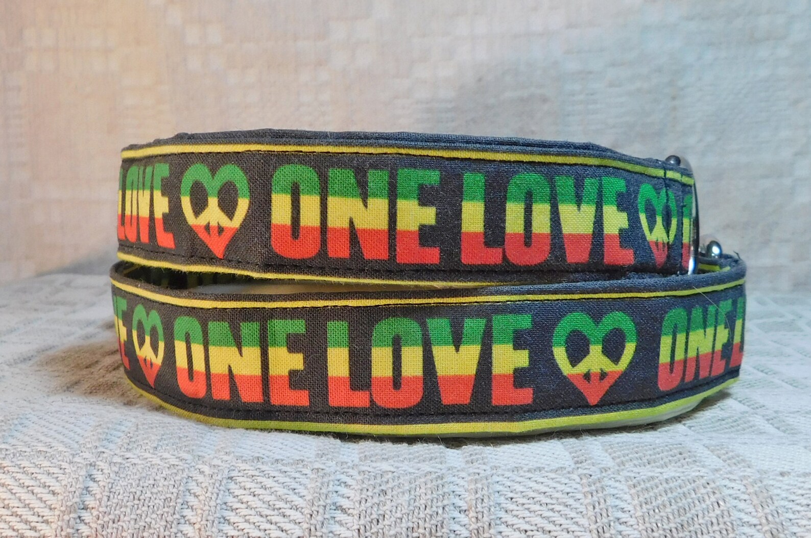 Rasta Dog Collar / One Love / Reggae Dog Collar /rastafari / Etsy