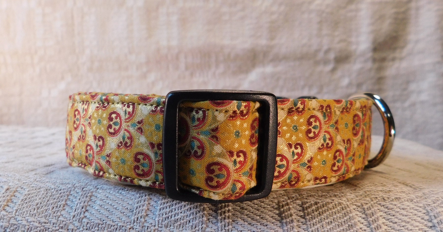 Gold Dog Collar / Yellow Dog Collar / Fancy Dog Collar / Silky Etsy
