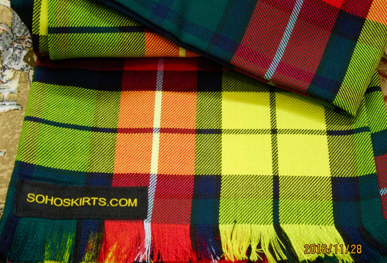 buchanan plaid tie