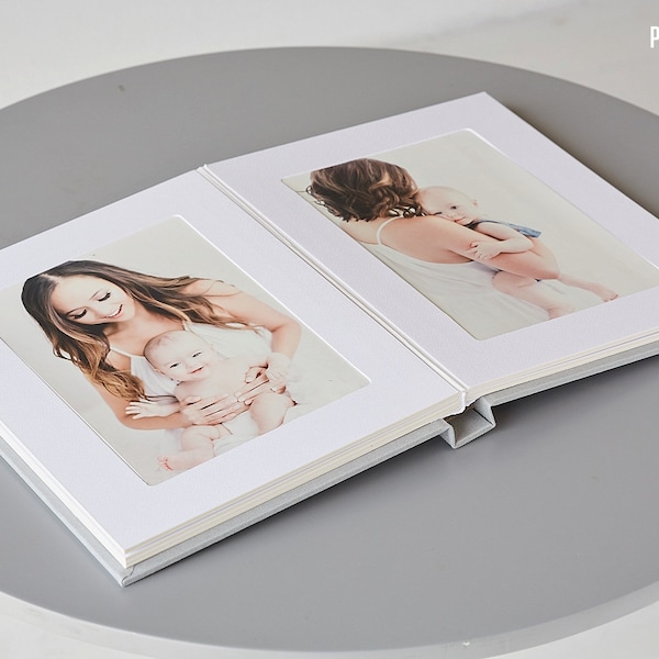 Slip-In Custom Photo Album for 5x7 Prints | Linen Photo Book | Boudoir Album | Portrait Album