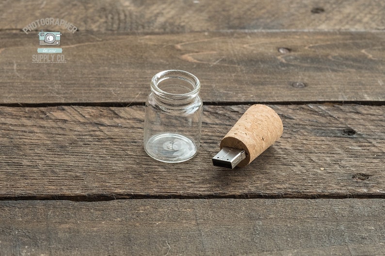 16GB Cork & Bottle USB Flash Drive Custom Photo Photography Etsy