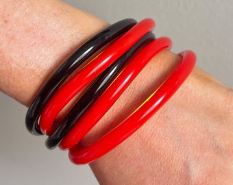 Red & Black Game Day Bracelets