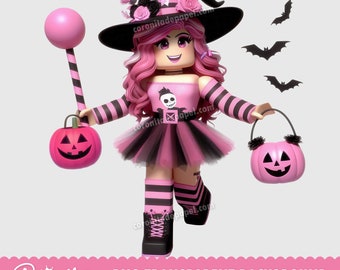 Gamer girls PNG images | Pink Digital Download | Instant download | Roblox PNG | Girl PNG Instant Digital Download Cute