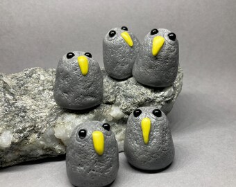Hand Sculpted Owl Totem: Polymer Clay Spirit Animal Figurine