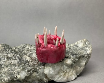 Monster Teeth Thing Crystal Holder | Toothbrush Holder By Hugahag